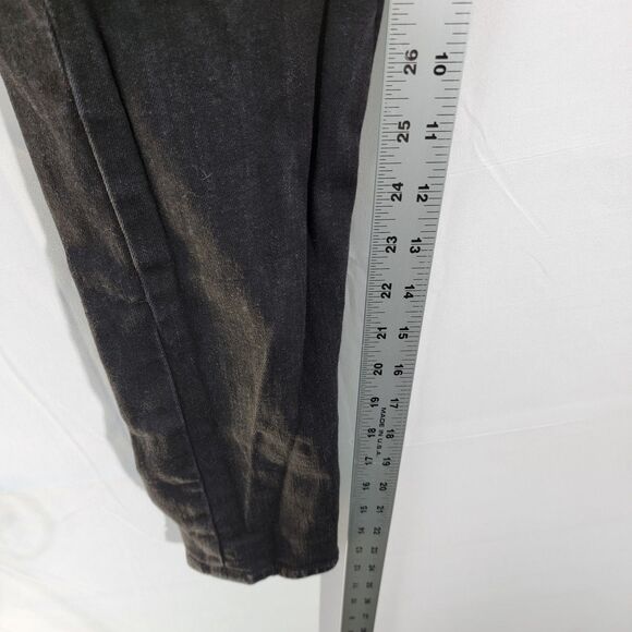 LOFT Black Cotton Mid Rise Skinny Jeans Loop Belt Front & Back Pockets Waist 28 - Picture 8 of 8